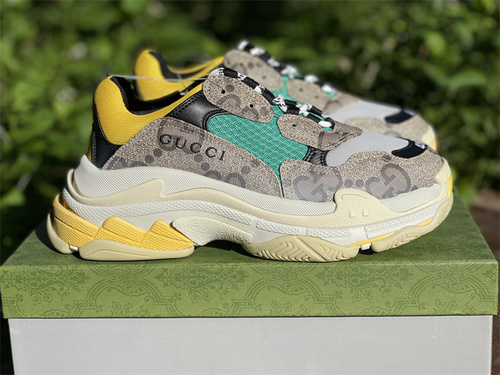 Pure original version_ Gucci_ alliance father_ gray-green color_ full code shipment 36--46-76b0f800
